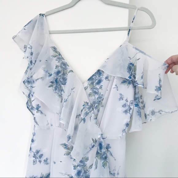 WAYF Elanor Ruffle Faux Wrap Maxi Dress - Picture 3 of 4